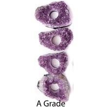 Amethyst Cluster Candle Holder.