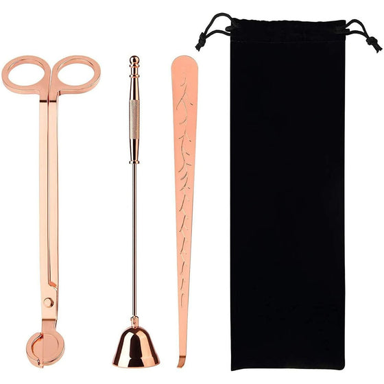 Candle Wick Trimmer Set(Rose Gold).