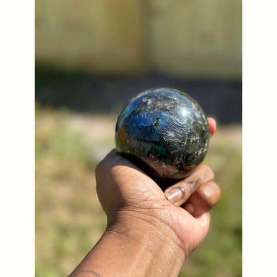 Labradorite Sphere - Reflections Rebirth Candle Co