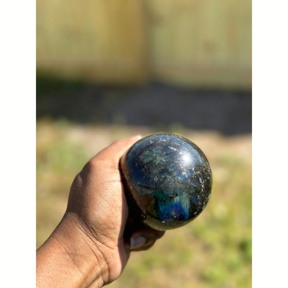 Labradorite Sphere - Reflections Rebirth Candle Co