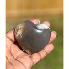  Flower Agate Heart - Reflections Rebirth Candle Co