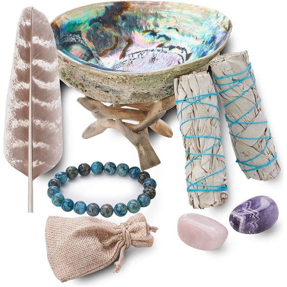 White Sage Smudge Stick Smudging Kit.